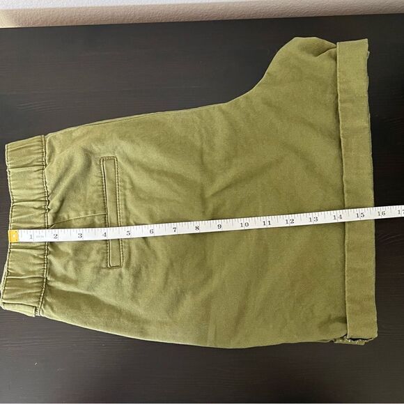 Loft Shorts Womens Size 8P Military Green High Waist Pockets Button Cotton - Picture 13 of 13